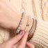 Cristal blanc d'hiver | Argent x Spectre | Bracelet Kikiballa